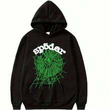 Hoodie For Women Spider Graphic Long Sleeve Sweatshirt Spyder Unisex Hoodies Y2k Fall With Pockets B - màu đen - Xem 1
