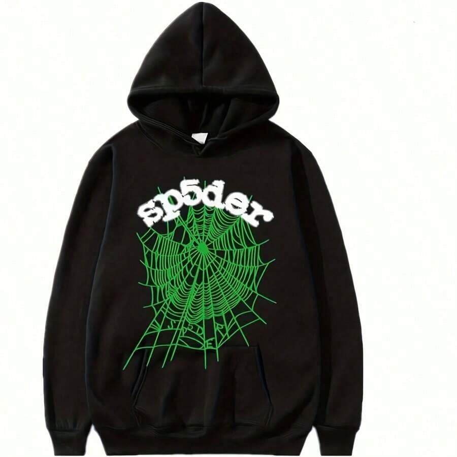 Hoodie For Women Spider Graphic Long Sleeve Sweatshirt Spyder Unisex Hoodies Y2k Fall With Pockets B - màu đen - Xem 1