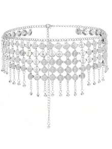 Khăn quấn hông, dây đeo thân, váy múa bụng, phụ kiện trang phục Halloween cho nữ. - Nhiều màu - Xem 13