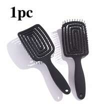 1pc Women's Hollow Comb, Suitable For Wet Or Dry Use - Gentle Massage Design, ABS Plastic Handle, Suitable For All Hair Types, Portable Styling Wide-Tooth Comb, Women's Long Hair Detangling Comb, Reduces Tangles And Frizz, Home Essential, Daily Use, Convenient For Travel, Hollow Design, Must-Have For Young Girls, Back To School Season, Bathroom Accessories