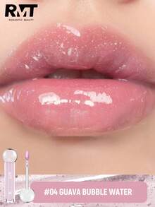 1pc Romantic Makeup RMT: Lip Gloss - High Shine, Moisturizing, Long-Lasting Color, Prevents Dry, Cracked Lips, Essential Lip Makeup For Girlfriend, Mom, Sister - 彩色 - 查看 9