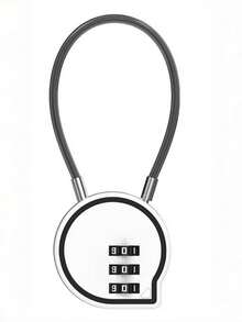 UP Security 多功能智能水滴形锌合金背包锁，行李箱包组合钥匙防盗锁，旅行必备，情人节礼物。