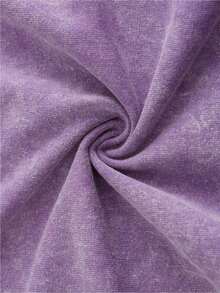 Men's Printed Pattern Washed T-Shirt - Casual Loose Summer T-Shirt With Star And Flame Design, Adult Brown 100% Pure Cotton Round Neck Shirt, Breathable T-Shirt |   Avant-Garde Casual Wear |   100% Pure Cotton Printed T-Shirt - Màu tím - Xem 5