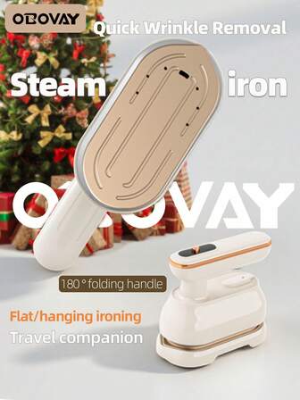 OBOVAY 1000W High Power Hanging Steam Iron, Fast Heating, One-Touch Steam Output, Effectively Removes Wrinkles, 180° Swivel Handle, Compact Design, Suitable For Home And Business Travel