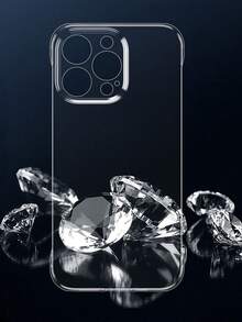 1pc Ultra-Thin Transparent Frameless Protective Case For IPhone 17 Air, 16, 15, 14, 13, 12, 11 Pro Max Plus - Clear - View 4