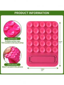 20个装自粘手机支架，硅胶手机壳支架，带可折叠支架，免提手机配件支架，适用于视频、自拍、烹饪、健身，兼容安卓手机，生日礼物送给家人和朋友 - 彩色 - 查看 4