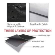 ZOORON Funny Black Chef Aprons For Men Adjustable BBQ Grill Kitchen CooFKing Aprons With Pockets, Grill Accessories,KisstheCookandBingHimaBeer - KisstheCookandBingHimaBeer - 查看 6