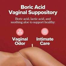 O Boric Acid Vaginal Suppository W/ Lactic Acid & Aloe For Vaginal Odor, 12 Ct - 1 - Xem 3