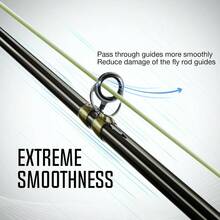 Weight Forward Floating Fly Fishing Line with Welded Loop for Trout Bass and Saltwater Applications in Sword Moss Green Fluorescent Yellow WF3 to WF8 90-100FT High Performance Casting Accuracy and Durability