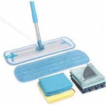 Juego de limpieza para el hogar de 10 piezas E-Cloth Incluye paño de limpieza de microfibra reutilizable y trapeador para limpieza de pisos Lavable y reutilizable con promesa de 100 lavados - colores surtidos - Ver 1