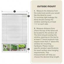 ACHIM Home Decor - Persiana Veneciana para oscurecer la habitación, 35 Pulgadas de Ancho, 64 Pulgadas de Largo, tamaño de Listones de Vinilo de 2 Pulgadas, , GII Luna filtrando la luz, Mini(10An x 132Al cm Marrón) - Multicolor - Ver 6