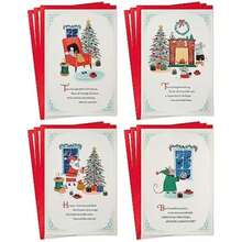 Hallmark 'Twas Night Before Christmas Card Surtido con caja de recuerdo (12 tarjetas con sobres)(Surtido de 12 tarjetas con caja - 'Twas the Night) - Multicolor - Ver 1