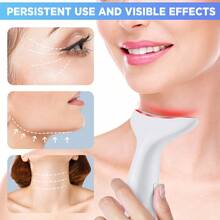 450mAh Electric Microcurrent Facial Beauty Device, Neck Lifting & Skin Rejuvenation, LED Face Firming Massage - Multicolor - View 8