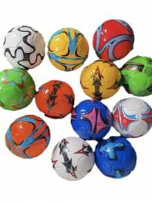 Balon varios colores, corte octagonal, costurado a maquina para mantener la forma y calidad durante el rebote,  Balones Al Azar talla 26, Balón de Fútbol Soccer #5, - Multicolor - Ver 3