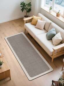 [HOT!!!] 1pc Soft Rubber Kitchen Mat, 3.5mm Thick Kitchen Rug, Light Gray Luxury Minimalist Style Kitchen Absorbent Mat Large Carpet, Can Be Self-Cut To Fit Kitchen Size, Surface Fabric Material, Middle Sponge Layer, Bottom Rubber Layer, Suitable For Kitchen Rugs, Kitchen Decor, Wedding Decor, Home Decor, Bathroom Mat, Entryway Mat, Laundry Room Mat, Hallway Carpet, Living Room Mat, Etc. - Multicolor - View 8