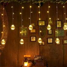 1 buah Lampu Tirai LED 114 LED, Lebar 3,5 Meter, Lampu String Bola Harapan Warna Hangat, Lampu String Bola Transparan dengan Antarmuka USB, Dekorasi Gantung, Cocok untuk Natal, Thanksgiving, Ulang Tahun, dan Dekorasi Pesta Dalam Ruangan - Tirai Bola Harapan - View 4