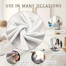 P-Plim Cute Blanket Comfortable Skin Friendly Soft Sofa Living Room Bed Bedroom Blanket Suitable For Travel And Gifts - 款式5 - 查看 6