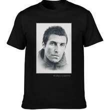 Camiseta con retrato de Liam Gallagher - Negro - View 1