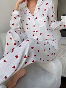 Dreamivo 2件套女士碎花长袖睡衣套装，家居服 - 彩色 - 查看 3