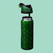 OWALAo 32oz Free.Sip Wickeds For Goods Special Limited Edition Stainless Steel Water Bottle With Straw. From Bubble To Broomstick, Two Legends Unite. Pearlescent Pink Shimmers With Goodness. Emerald Green Sparkles With Power. Together, They Turn Everyday Hydration Into Something Extraordinary. Suitable For Sports, Outdoor Activities, Travel, And Student Sports Water Cup. 32oz(945ml). - 32oz/945ml - 查看 7