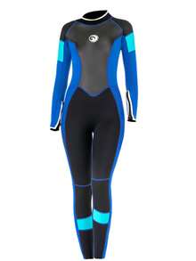 HISEA 3.0mm Thick Women's Full Body Wetsuit; Adult Long Sleeve Warm Swimsuit; Universal Padless Jellyfish Wetsuit - Multicolor - View 5