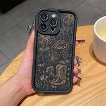 Funda para teléfono compatible con iPhone 17 aire/16/15/14/13/12/11. Profesional máximo 14/15/16 Además, 16E, 12/13mini, X/XS/XR/XSMax, compatible con Samsung Galaxy. A03/A03S/A04/A04E/A05/A05S/A06/A12/A13/A15/A16/A21S/A24/A25/A32/A34/A35/A54/A55, S20/S21/S22/S23/S24 FE/Plus/Ultra, F15, M35/M55, Note20/Note20Ultra Funda para teléfono, carcasa suave de TPU, protección total antideslizante y anti-caída, serie Sky Eye, carcasa suave de TPU, estilo coreano minimalista - Negro - Ver 2
