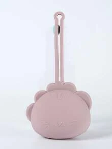 Personalized Pacifier Box With Name And Pattern, Silicone Small Pouch, Keychain, Baby Stroller Pendant, Customized Gifts With Name And Pattern (Lion, Rabbit Style)