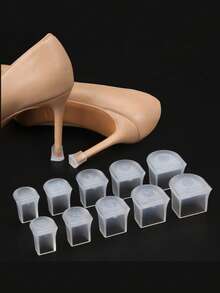 新款高跟鞋保护套，高跟鞋鞋尖套，降噪防滑鞋跟套，透明耐磨细高跟鞋鞋跟套，防滑舞鞋套，防吱吱作响鞋跟保护套，高跟鞋后跟保护套，拉丁舞鞋防滑护理套，鞋子，春夏精选，伴娘礼物，房间，卧室装饰，海滩，旅行，男士，女士，度假 - 彩色 - 查看 3