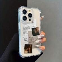 Suitable For IPhone 17 Pro Max Series,Fashion Singer Ariana's Grandes Art Label Design Phone Case Suitable For IPhone 17, 16e, 16, 15, 14, 13, 12, 11, Air Pro Max Mini XR XS X 7 & 8 Plus - Four-Corner Drop Protection Transpart Magnetic Soft TPU, Shockproof Cover, Lightweight Cover, Uv Printed, Trd Followers, Music Fans. Christmas Accessories. Perfect For Christmas Gift Giving And The Best Choice For Girlfriends - 混合色 1 - 查看 2