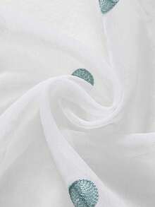 1/2 tấm rèm voan thêu cổ điển kiểu Châu Âu, rèm trắng trong suốt thích hợp cho phòng ngủ, ban công, phòng khách, rèm cửa sang trọng, rèm ren trắng thanh lịch được trang trí bằng họa tiết thêu lá tinh tế, rèm polyester mờ cho phòng khách, phòng ngủ, văn phòng và các dịp khác - Có thể giặt máy, rèm trang trí phòng ngủ. - Nhiều màu - Xem 8