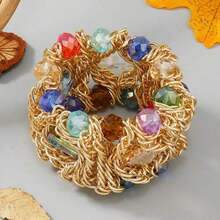1pc Luxury Premium Stretchy Bracelet, Versatile Bohemian Style Suitable For Women, Weddings, Parties, Beaches, Gatherings, Holidays - 豐富多彩的 - 查看 5