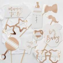 10pcs Baby Shower Newborn Birth Celebration Mom Photo Props