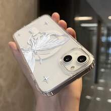 Cute Butterfly Magnetic Magsafe Phone Case For IPhone17 16 15 13 11 12 14 Pro Max XS Max X Shockproof Clear Cover - 無色 - 查看 7