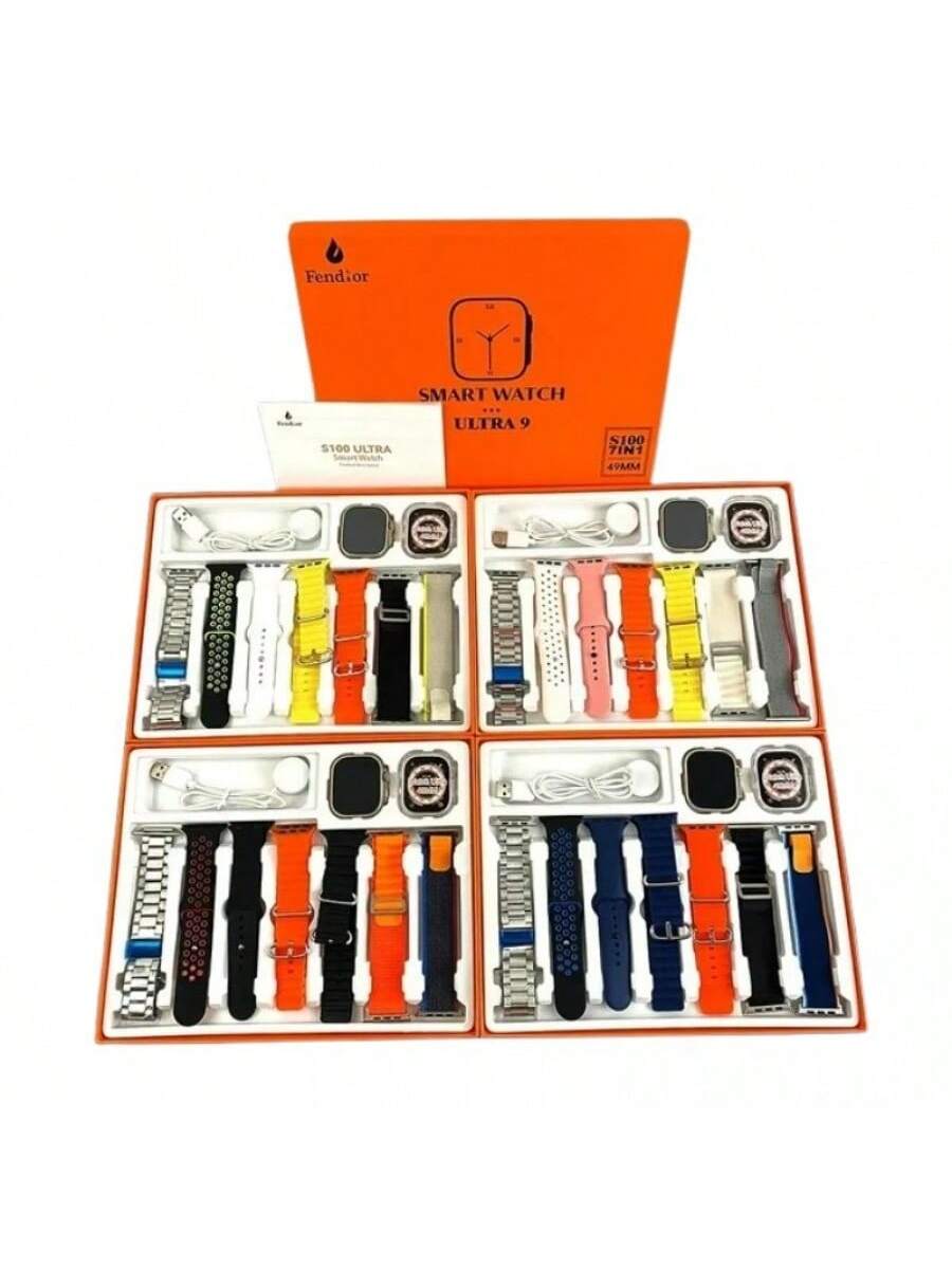 Reloj S100: viene con 7 correas de reloj diferentes
