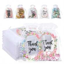 zxr HASTHIP® 30 Bolsas de Regalo de Organza para Recuerdos Fiesta joyería125 - NIEVE - Ver 1