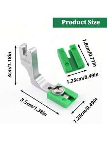P950工业缝纫机，配备可调节褶皱压脚 - 重型涂层钢压脚，符合人体工程学的手柄，兼容锁式缝纫和褶皱缝纫，绿色布料收集附件，用于精密缝纫，结构坚固耐用 - 彩色 - 查看 4