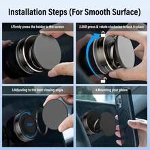 Giá đỡ điện thoại từ tính điều chỉnh được, phiên bản nâng cấp 2026, thiết kế vòng đôi gập gọn, xoay 360°, đế hút chân không, phù hợp với hệ thống định vị, tương thích với tất cả các điện thoại thông minh bao gồm iOS và Android, quà tặng sinh nhật, kỷ niệm, mùa xuân. - Nhiều màu - Xem 9