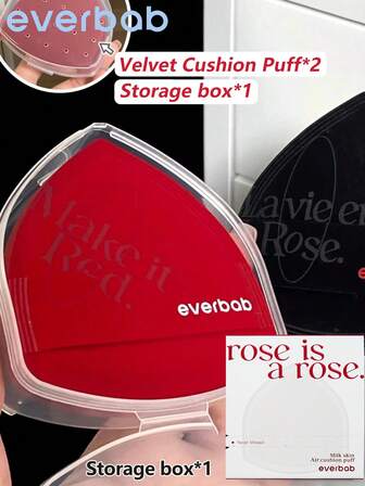 Everbab Mjukt, dubbelanvändningsbart puderpuffset med luftkudde