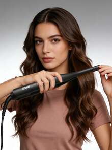 CRASTS窄刘海及发尾夹，男女通用，可调节温度美发造型工具 - 黑色 - 查看 5