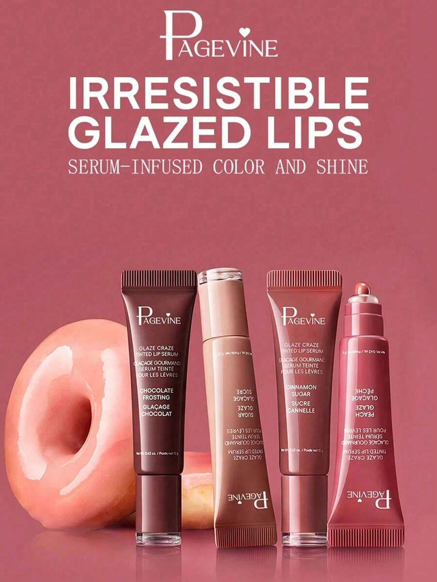 Tinted Lip Gloss Essence: Rich Nourishing Moisturizing Peptide, Lip Glaze, Long-Lasting Moisturizing, Lip Gloss Lip Balm  Lip Essence Long-Lasting Gloss And Nourishment - 彩色 - 查看 1