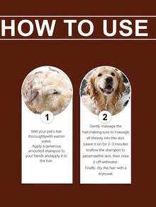 宠物洗发水 - 椰子成分温和清洁宠物毛发，提亮并滋润毛发，洗发护发二合一 - 100ml - 查看 7