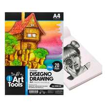 Block De Dibujo Marquilla A4 Indra 20 Hojas 200gr - Multicolor - Ver 2