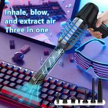 2-In-1 Handheld Vacuum Cleaner, Powerful Wet & Dry Vacuum Cleaner For Car, Home, Office And Pet, Includes Multiple Nozzles/Mini Floor Mop