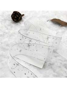 1.57英寸/4厘米 x 5码 星空图案丝带花束包装 手工DIY，尼龙材质，白色、红色、粉色、灰色、蓝色、紫色 - 工艺品、手工制品和缝纫 - 礼品包装用品 - 礼品包装丝带 - 彩色 - 查看 12