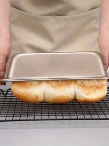 3pcs/2pcs/1pc Non-Stick Rectangular Cake Mold, Non-Stick Coating, Easy Release, Ideal For Cheesecake And Desserts - Durable Carbon Steel, Oven & Dishwasher - Multicolor - View 3