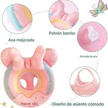 Swimming Float, piscina para bebs flotadores - Balsa de beb de natacin inflable con, Juguetes de agua a prueba de fugas para el bao de la baera de la baera Actividad de entrenamiento d - Atributo único - Ver 6