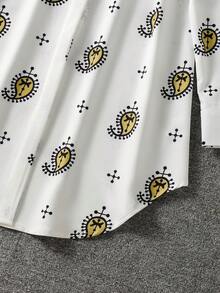 女士长袖全印花休闲阿拉伯风格上衣 - 彩色 - 查看 5