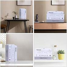 4 Libros Decorativos de Moda, Libros Decorativos para Decoración del Hogar, Moderno y Decorativolibro Falso Creativo, Libro Falso para El Hogar,Libros Decorativos de Imitación(default) - Multicolor - Ver 4