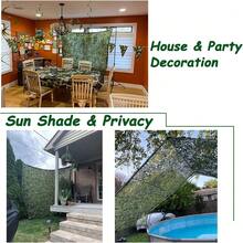 多功能伪装网，夏季户外狩猎伪装网，森林训练伪装网，汽车罩，帐篷遮阳篷，露营防晒霜 - 彩色 - 查看 5