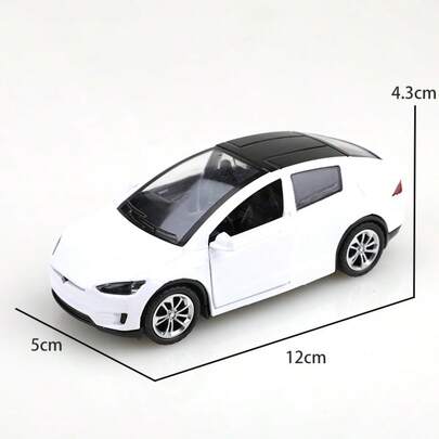 1pc (Bagged) 1/36 Solid Color Zinc Alloy Toy Vehicle Body, Imitation X SUV Children's Toy, Suitable For Boys Aged 3 And Up. A Single Alloy Toy Car With Pull-Back Function, Can Open Both Side Doors, Holiday Gift, Toy Collection, High Imitation Alloy Die-Cast Toy Car, SUV Type Alloy Pull-Back Model Car. White
